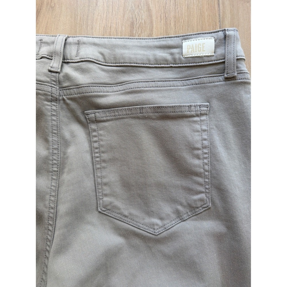 Paige Brigitte Slim Straight Leg Jeans Taupe Grey‎ Mens 31 Stretch Denim Pants - Picture 5 of 8